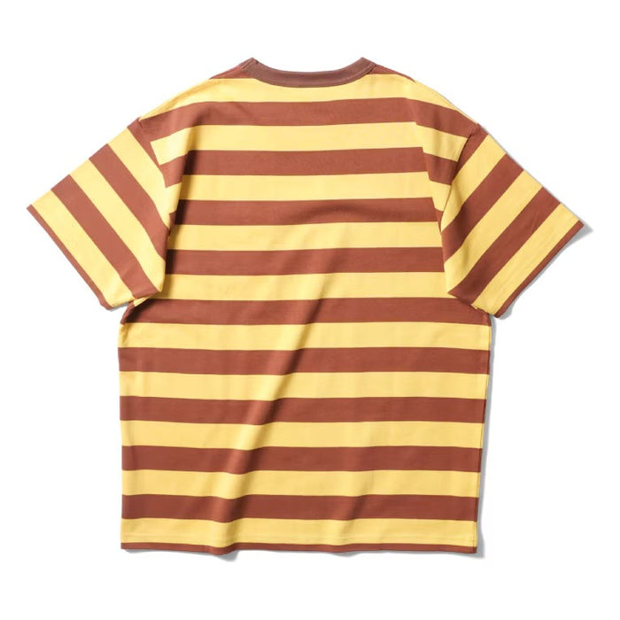22393 H/W BORDER TEE  - MUSTARD