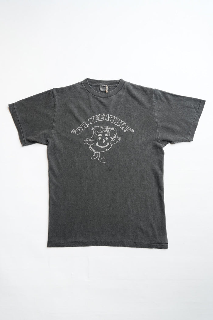 33005PD-03 5.4OZ PRINTED TEE "OH,YEEAAHHH!" PIGMENT DYE - PD.BLACK