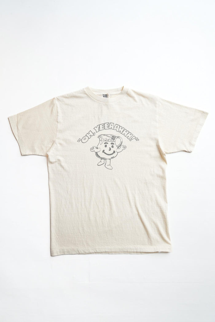 33005PD-03 5.4OZ PRINTED TEE "OH,YEEAAHHH!" PIGMENT DYE - PD.CREAM