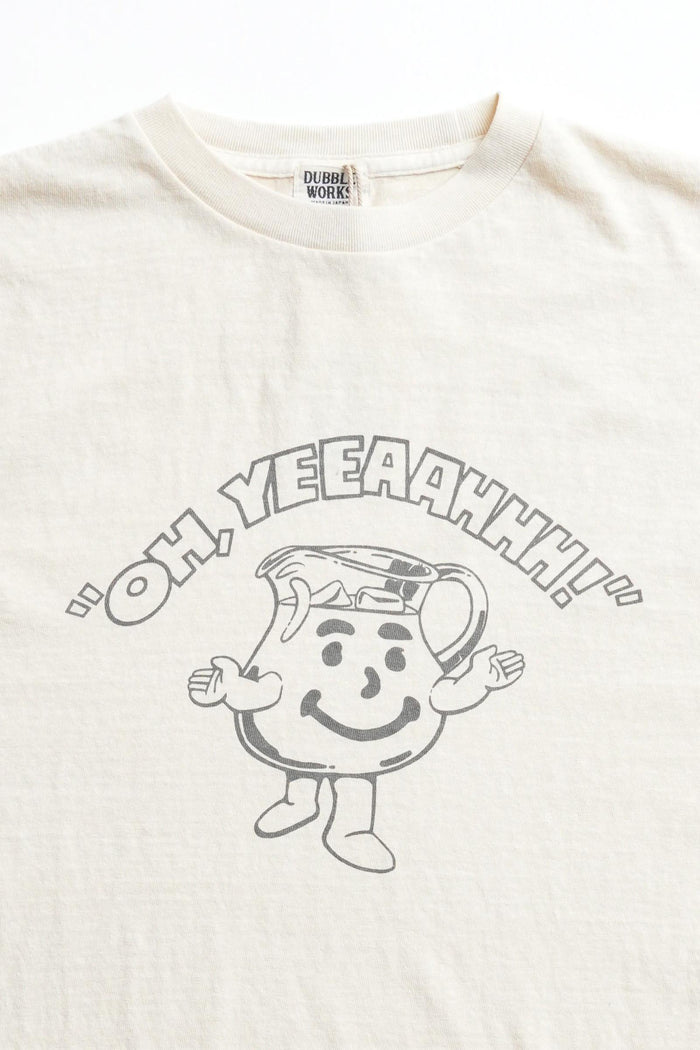 33005PD-03 5.4OZ PRINTED TEE "OH,YEEAAHHH!" PIGMENT DYE - PD.CREAM