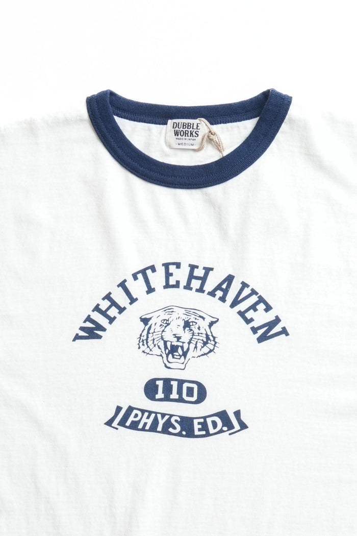 34006-03 RINGER TEE "WHITEHAVEN" - OFF WHITE X NAVY