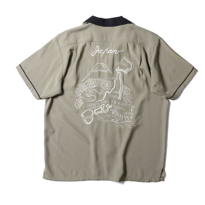 41310 SOUVENIR SHIRT (MAP) - OLIVE