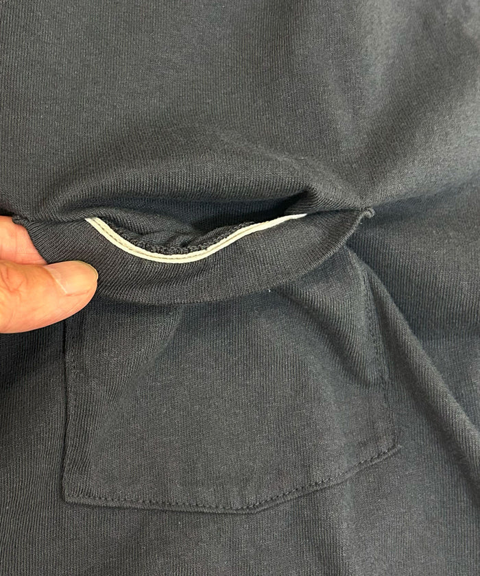 6oz TUBE POCKET TEE S/S - USED BLACK
