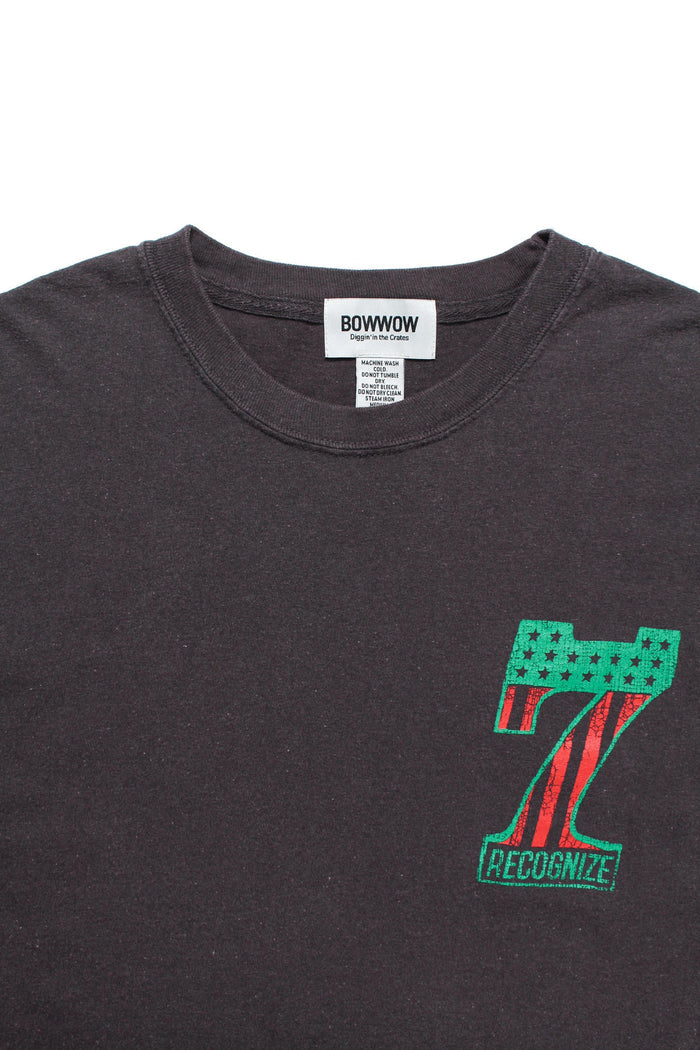 7 VINYL TEE AGED - BLACK