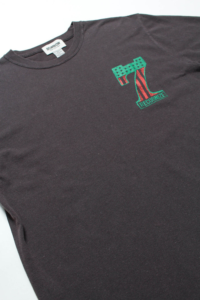 7 VINYL TEE AGED - BLACK