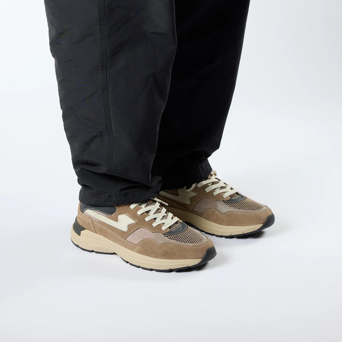 AMIEL S-STRIKE SUEDE MIX - WARM GREY