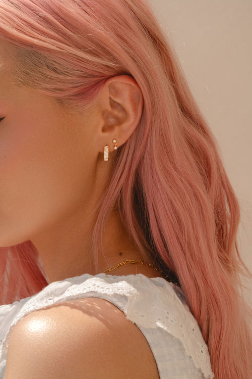 'Astra' Mini Drop Diamond Studs