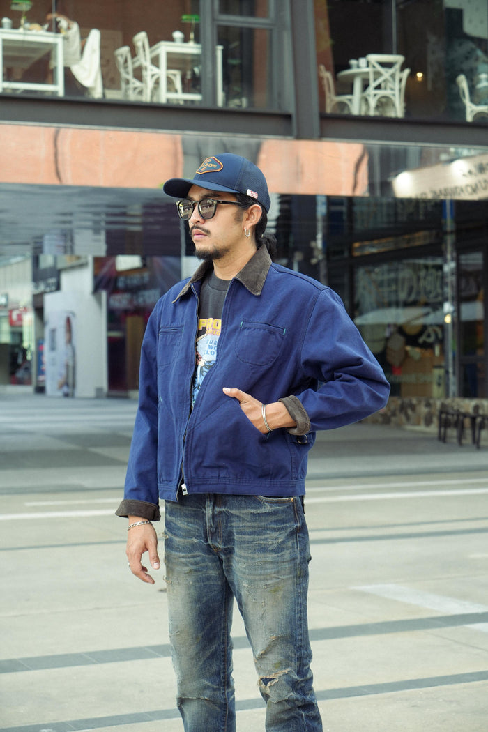 BARN JACKET - NAVY CANVAS