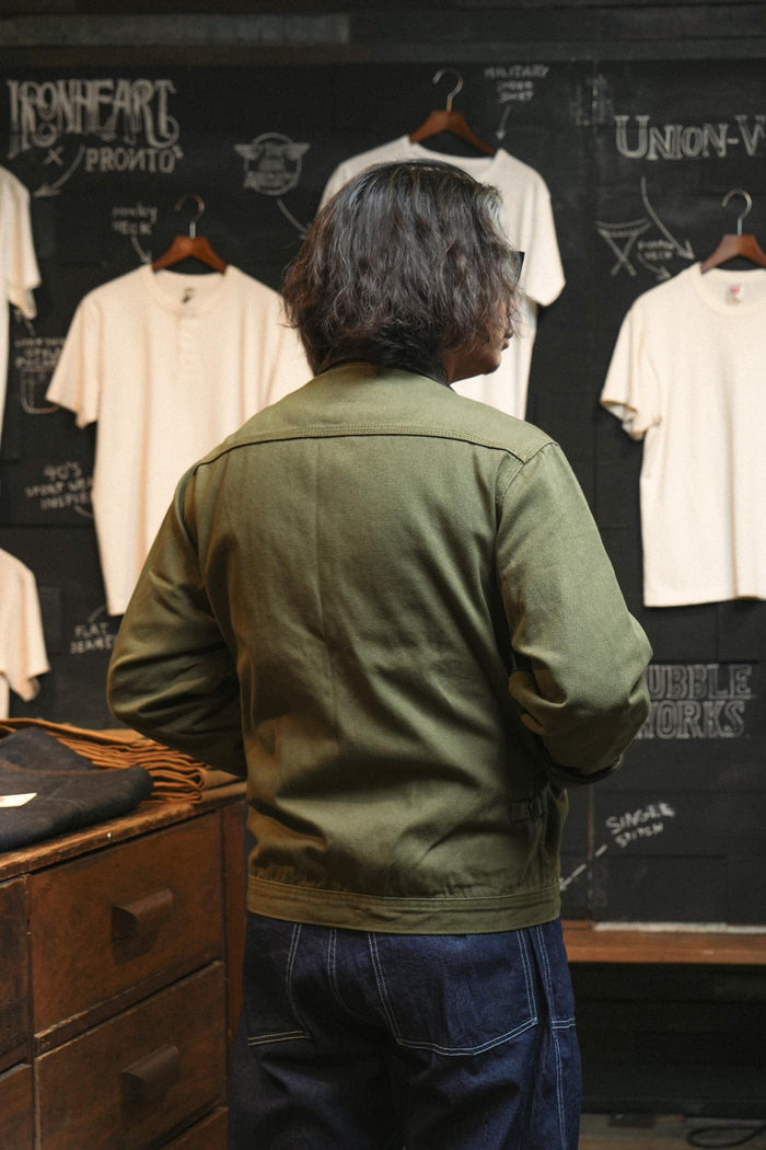 BARN JACKET - Olive Canvas