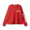 BR-25403 BOXY L/S PRINT T-SHIRT (MOTORCYCLELADY) - RED