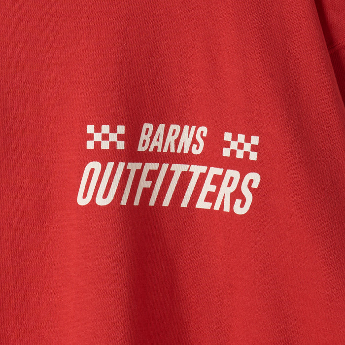 BR-25403 BOXY L/S PRINT T-SHIRT (MOTORCYCLELADY) - RED