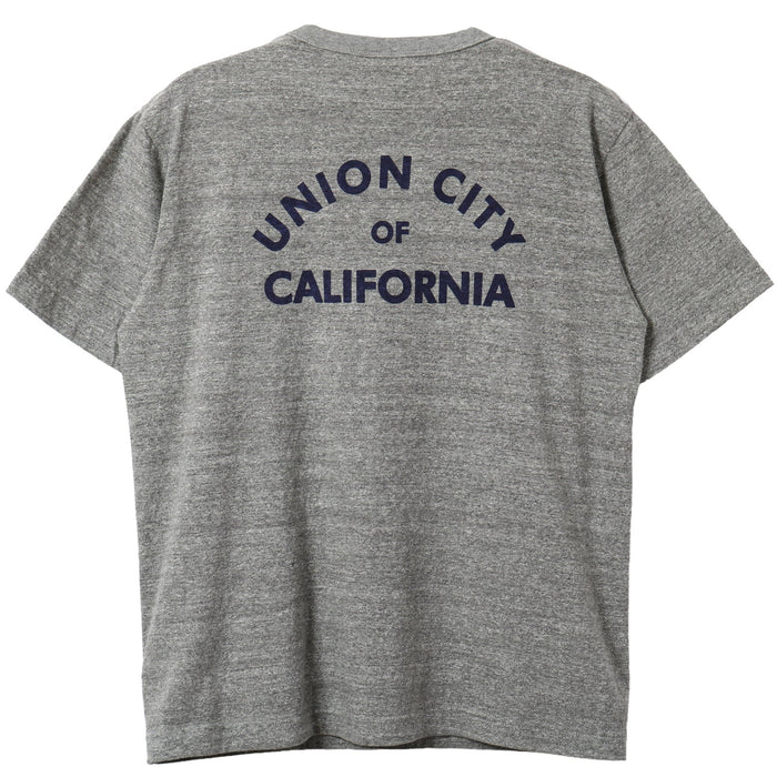 BR-26001 "TSURIAMI" CREW NECK S/S PRINT T-SHIRT (CALIF) - GRAY