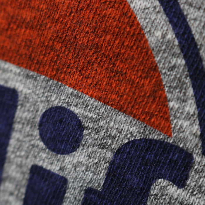 BR-26001 "TSURIAMI" CREW NECK S/S PRINT T-SHIRT (CALIF) - GRAY