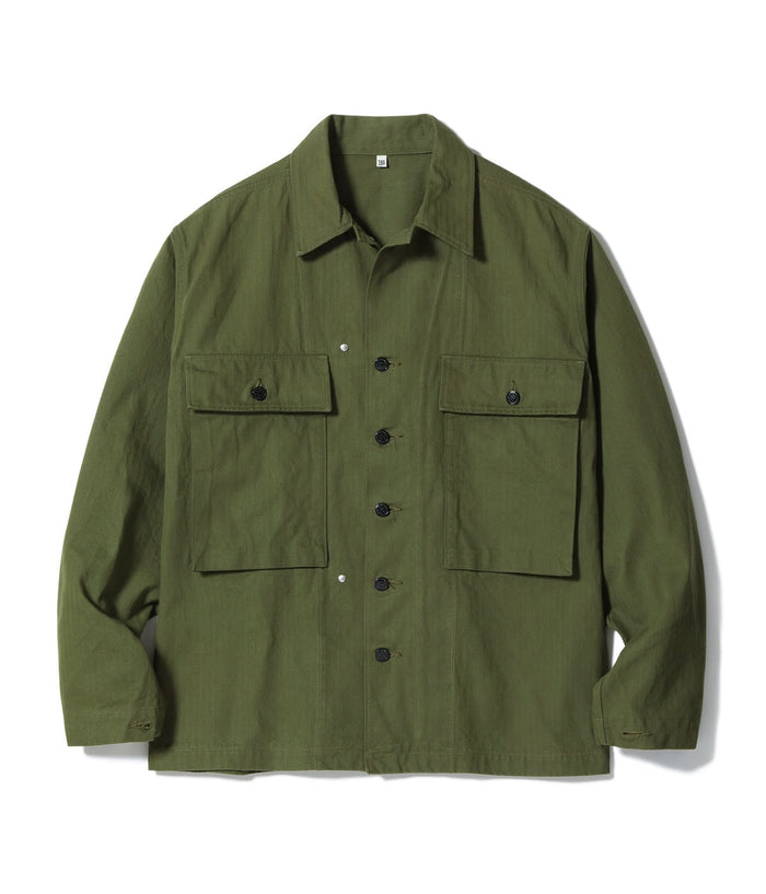BR15887 JACKETS, HERRINGBONE TWILL SPECIAL - OLIVE