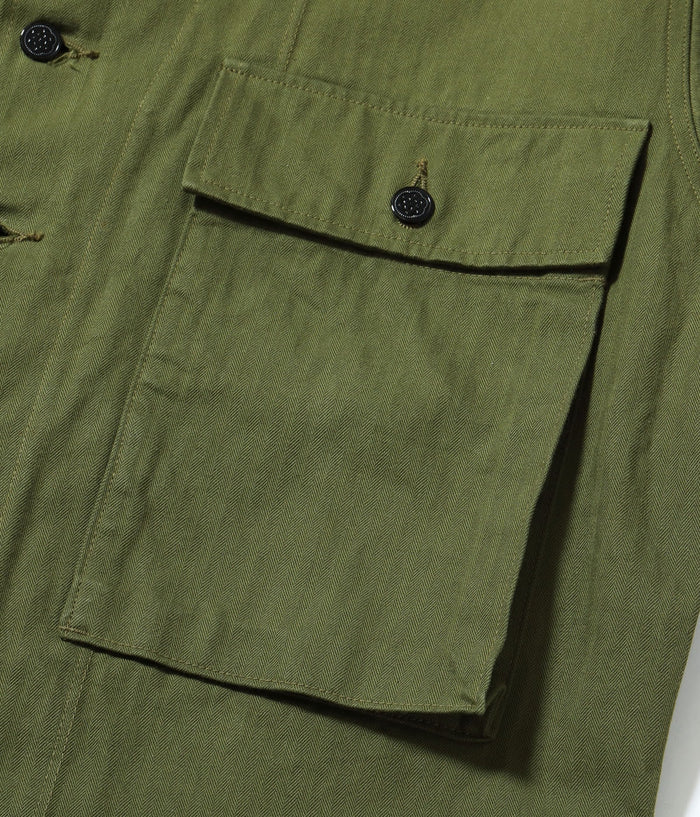 BR15887 JACKETS, HERRINGBONE TWILL SPECIAL - OLIVE