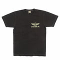 BR79731 Slub Yarn T Shirt  527th SQDN - BLACK