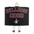 Bulldogs Cheer Hooded Sherpa Fleece Blanket