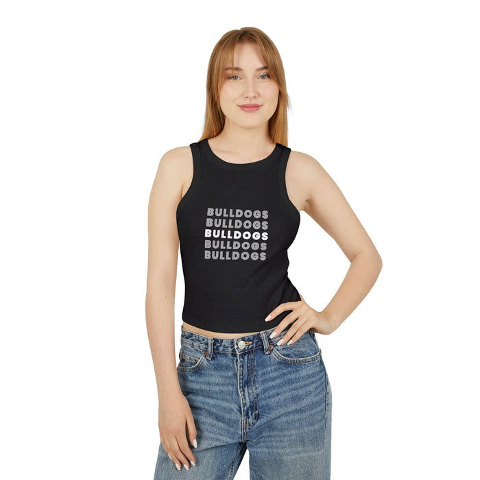Bulldogs Women's Micro Rib Racer Tank Top