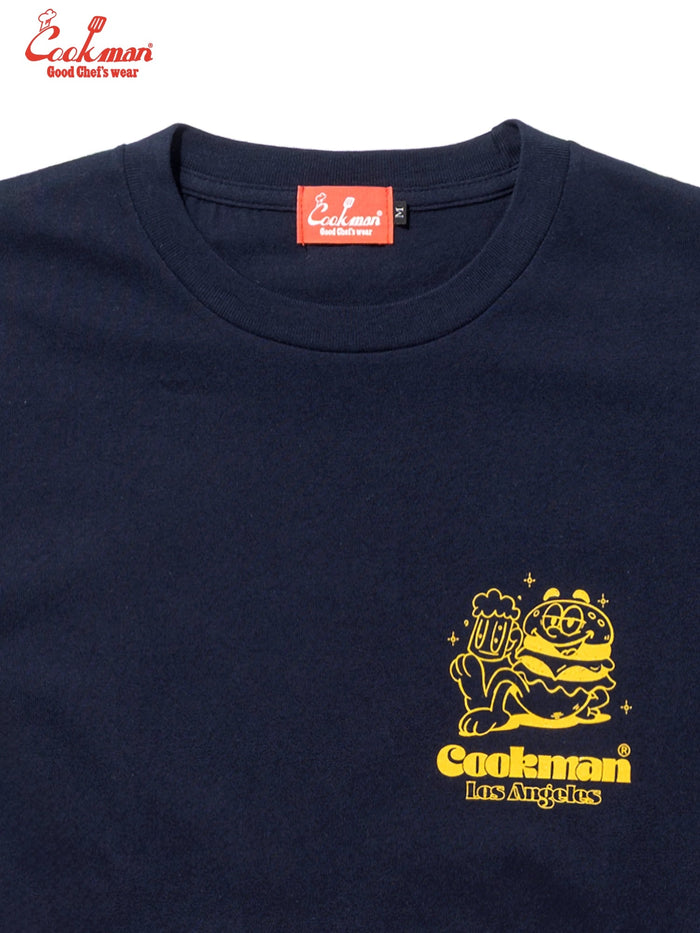 CHEERS BURGER TEE S/S - NAVY