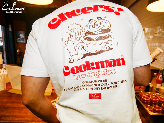 CHEERS BURGER TEE S/S - WHITE