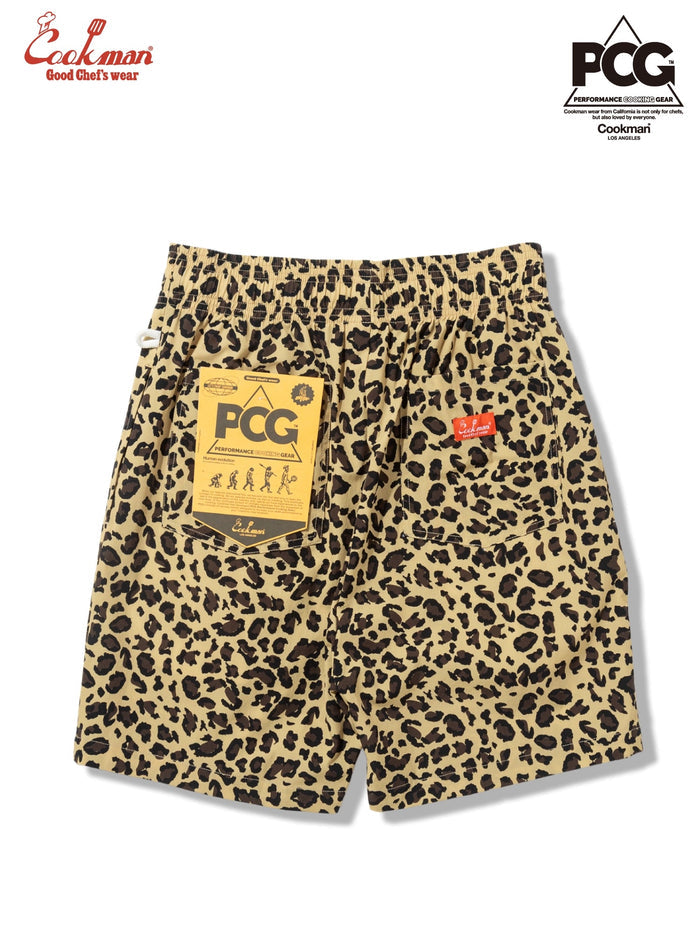 CHEF SHORT PANTS LIGHT LEOPARD - BEIGE