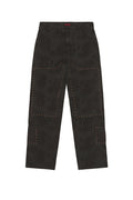 COWHIDE DOUBLE KNEE - BLACK