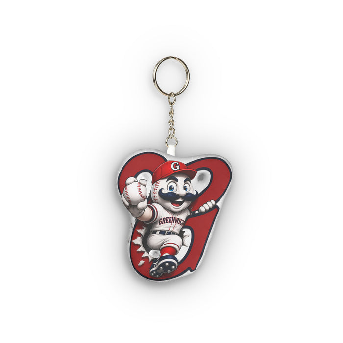 Custom Mascot Heart Mini Plush Keychain – Personalized Team Spirit Accessory