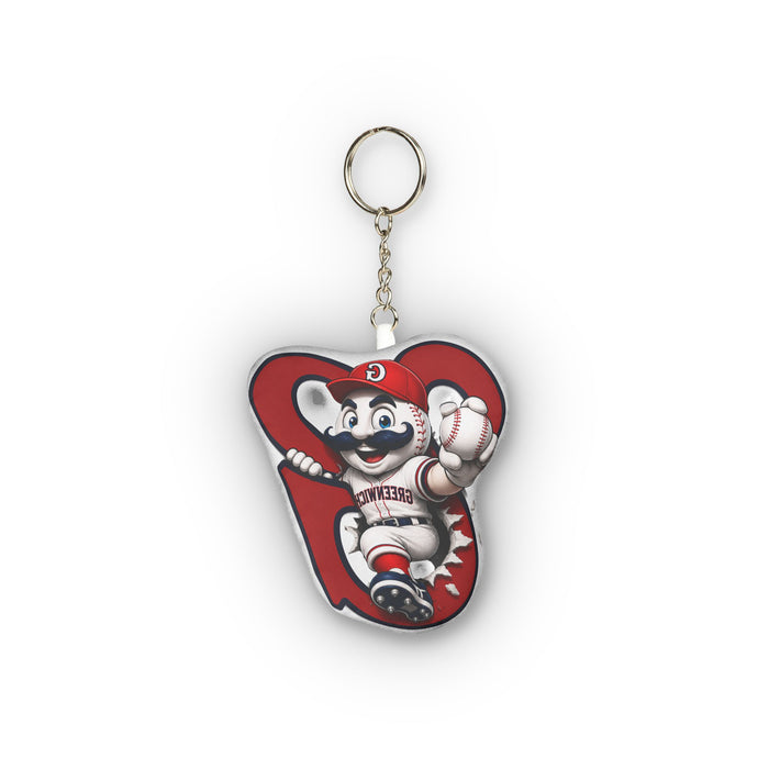 Custom Mascot Heart Mini Plush Keychain – Personalized Team Spirit Accessory