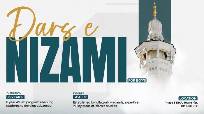 Dar-s-Nizami 8 years duration course for boys