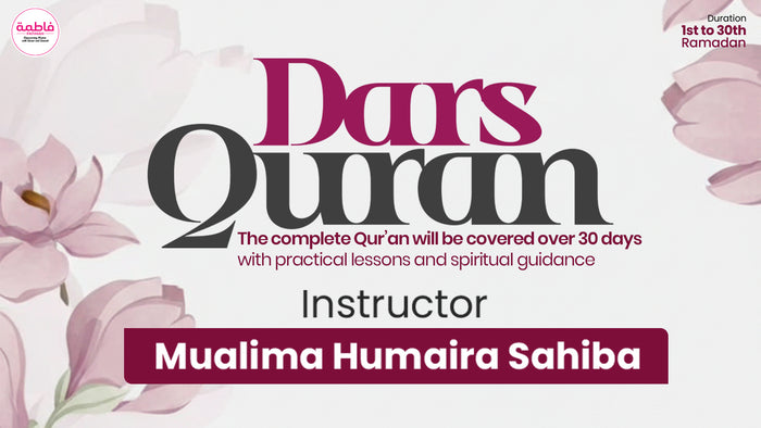 Dars-e-Quran for women's in Fatimah Institute