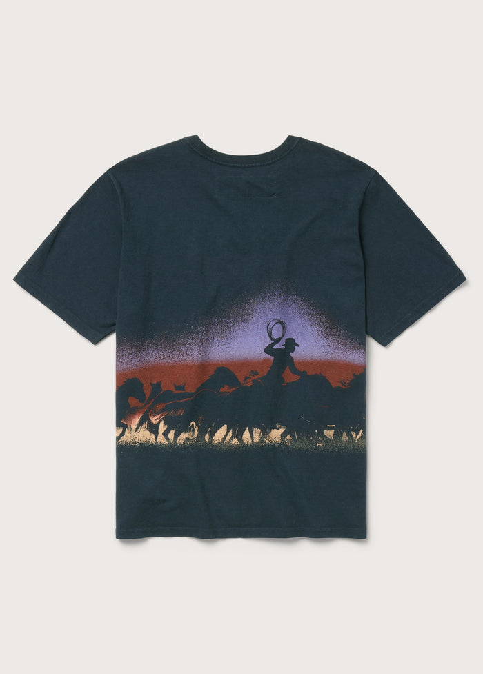 DRIFTIN' BACK TSHIRT - HARD WASHED BLACK