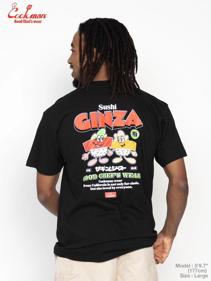 GINZA TEE S/S - BLACK