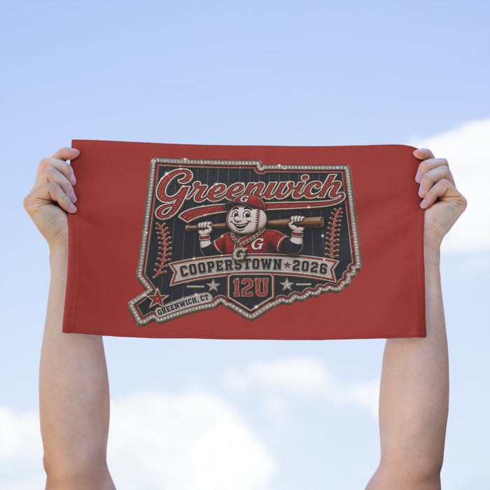 Greenwich Cooperstown 12U Rally Towel — Baseball Team Fan Towel (11x18)