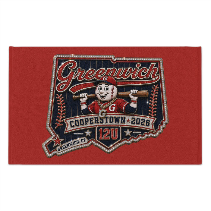 Greenwich Cooperstown 12U Rally Towel — Baseball Team Fan Towel (11x18)