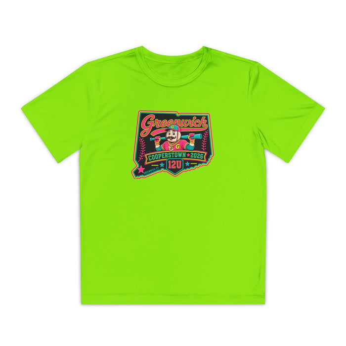 Greenwich Cooperstown Drippy Pin Performance Youth Competitor Tee