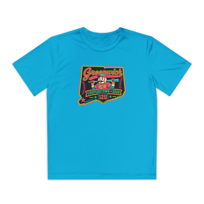 Greenwich Cooperstown Drippy Pin Performance Youth Competitor Tee