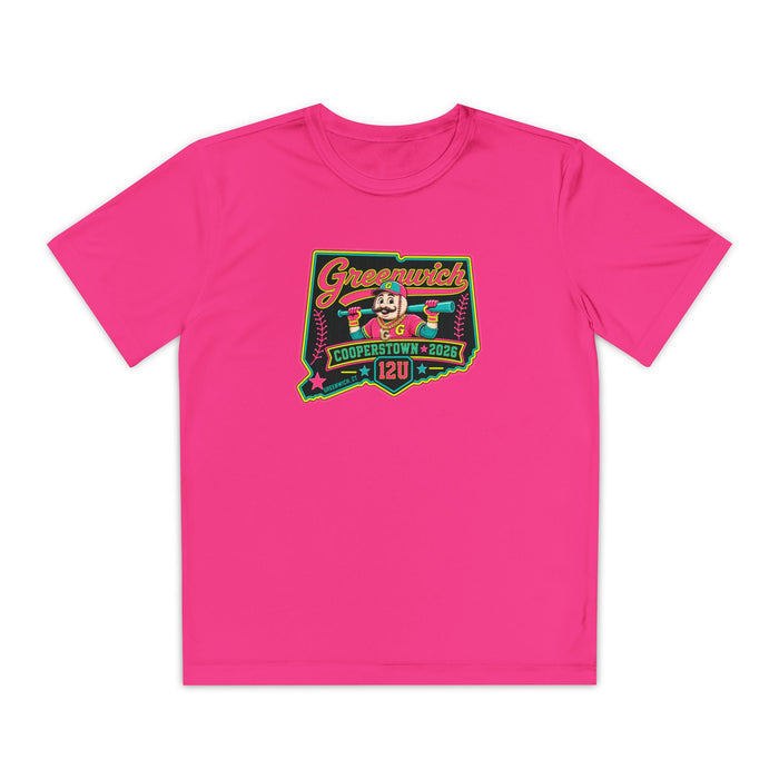 Greenwich Cooperstown Drippy Pin Performance Youth Competitor Tee