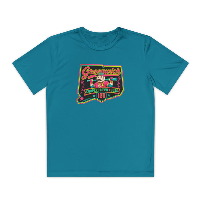 Greenwich Cooperstown Drippy Pin Performance Youth Competitor Tee