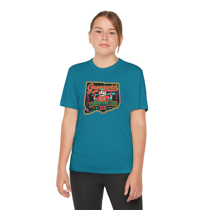 Greenwich Cooperstown Drippy Pin Performance Youth Competitor Tee
