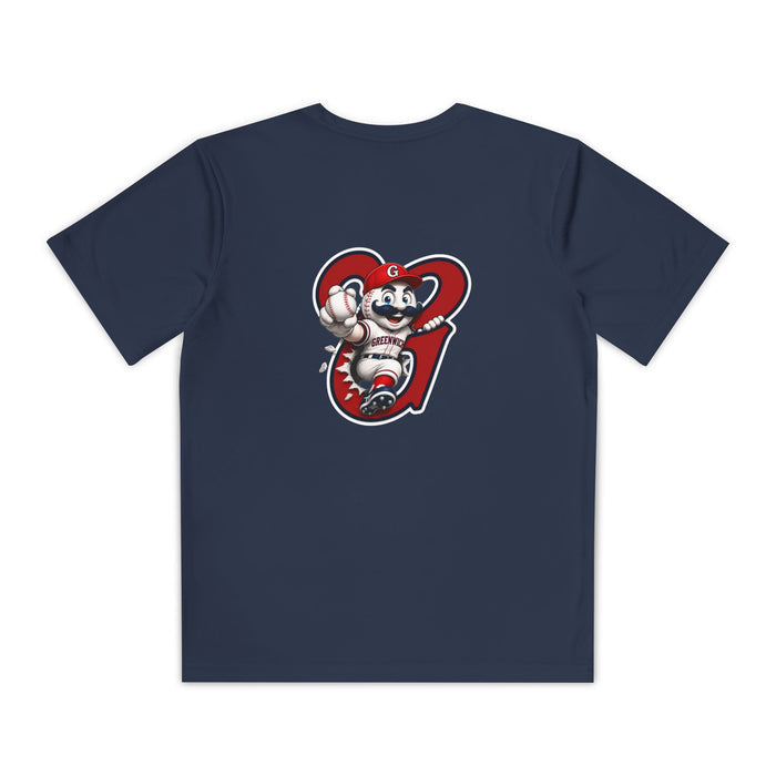 Greenwich Cooperstown Swoosh Original Pin Performance Youth Competitor Tee
