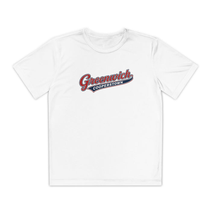Greenwich Cooperstown Swoosh Original Pin Performance Youth Competitor Tee