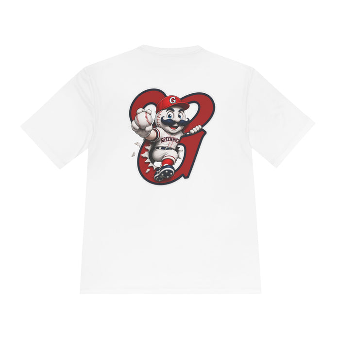 Greenwich Cooperstown Swoosh Performance ADULT SIZE Moisture-Wicking Shirt