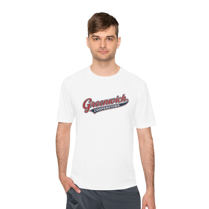 Greenwich Cooperstown Swoosh Performance ADULT SIZE Moisture-Wicking Shirt