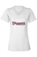 Greenwich Cooperstown Women’s Casual V-Neck Tee