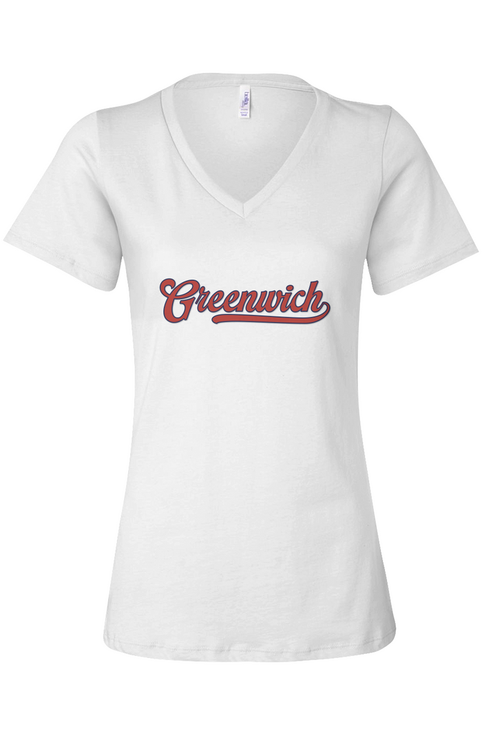 Greenwich Cooperstown Women’s Casual V-Neck Tee