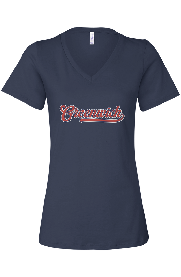 Greenwich Cooperstown Women’s Casual V-Neck Tee