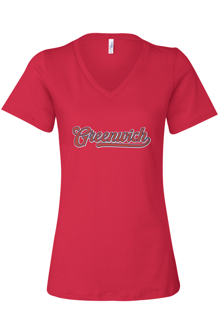 Greenwich Cooperstown Women’s Casual V-Neck Tee
