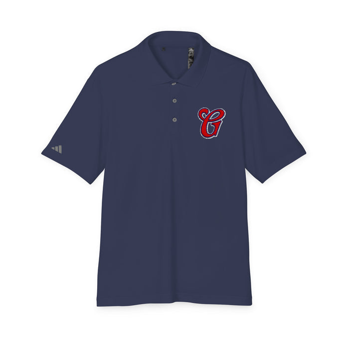 Greenwich G Performance Polo with Script 'G' Chest Logo — Men's Golf & Casual Athletic Shirt