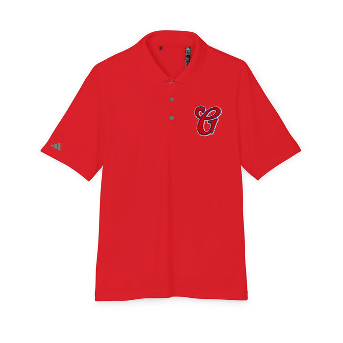 Greenwich G Performance Polo with Script 'G' Chest Logo — Men's Golf & Casual Athletic Shirt