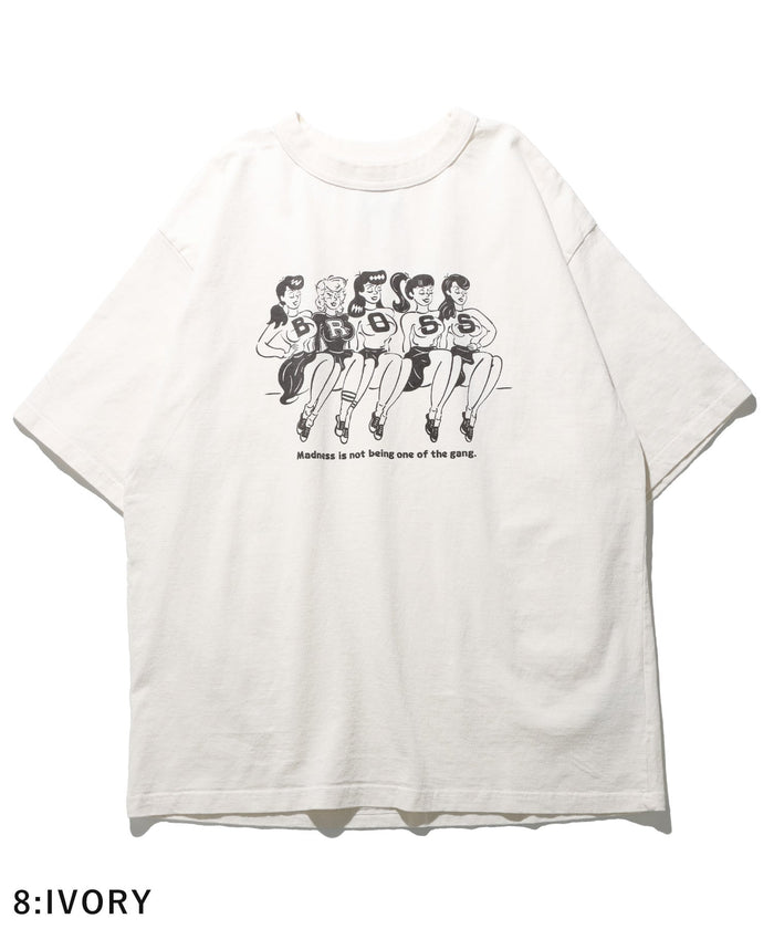 GS2549950 BROSS GIRLS PRINT TEE - IVORY